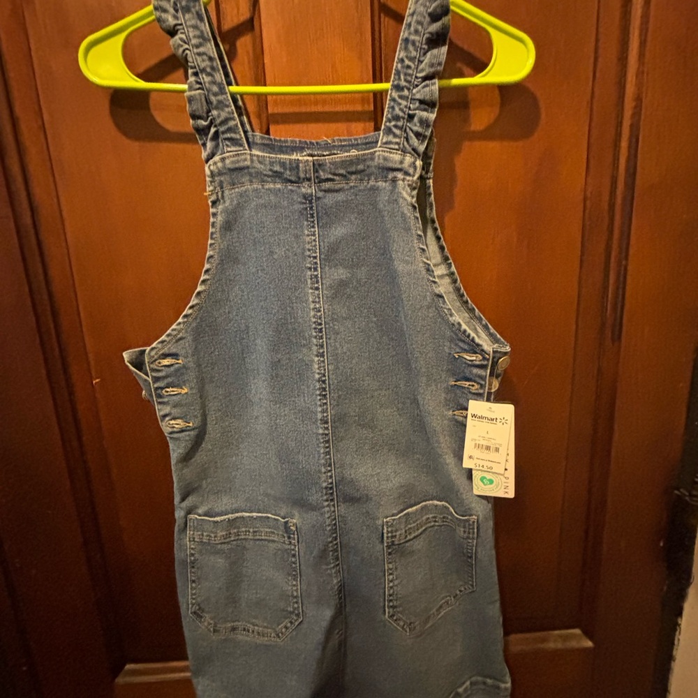Walmart Girls' Mid Wash Denim Skirt - Blue